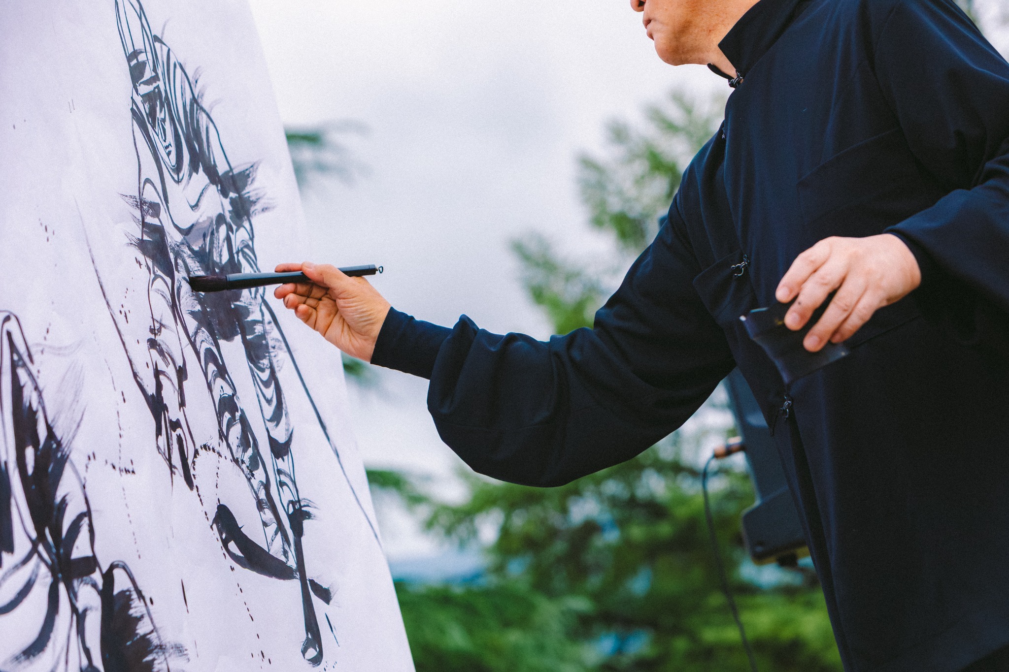 YUKIGOI OUTDOOR MARKETのライブペイント