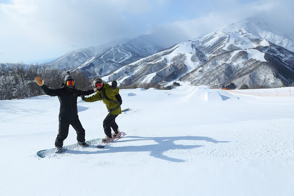 白馬岩岳スノーフィールド。北アルプスの眺望も楽しみたい行き先