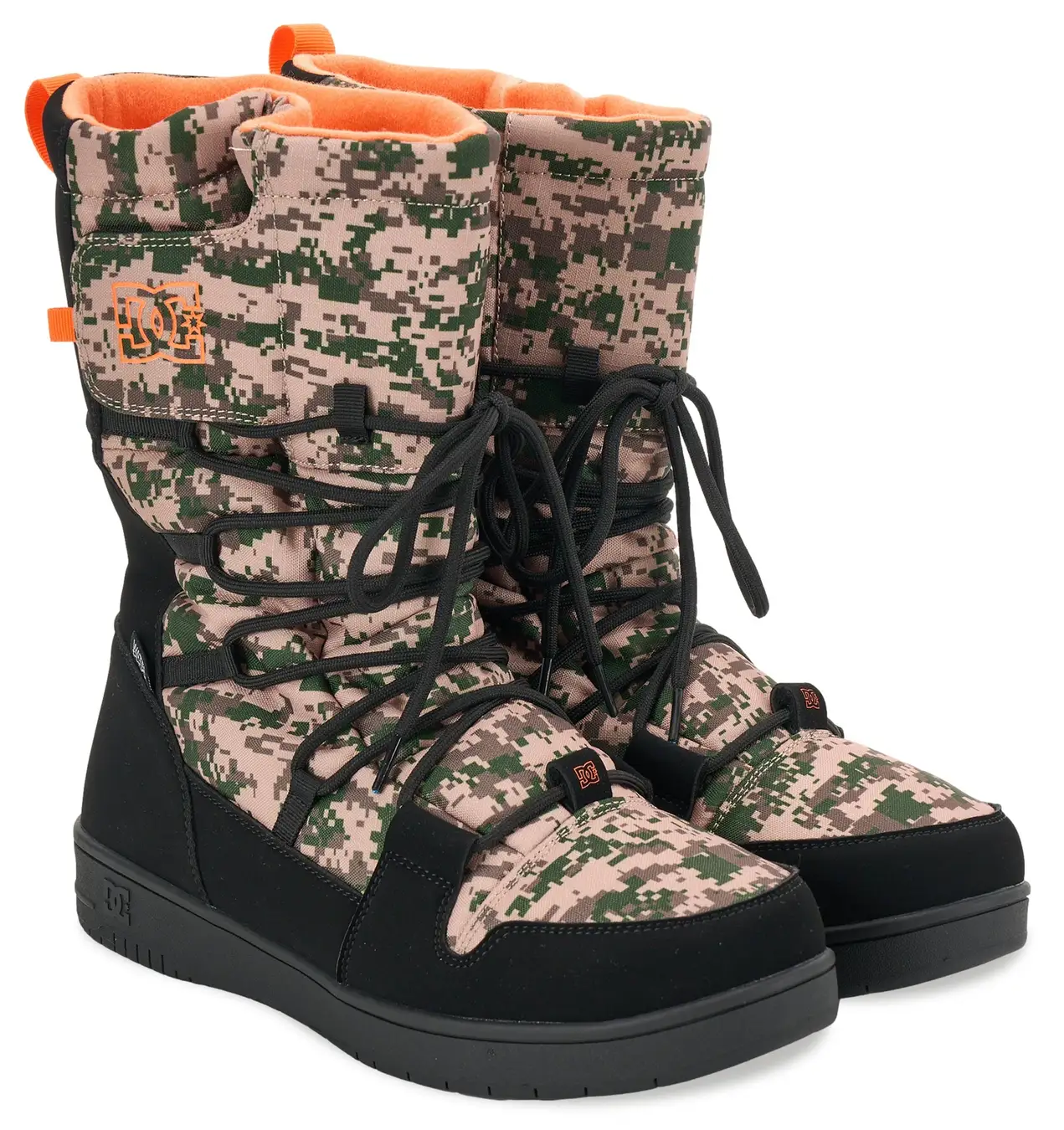 SOLEN BOOTのBlack/Camo。DC Shoes WINTERIZED COLLECTIONの製品写真